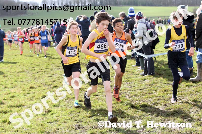 Boys under-13s 2019 British Athletics Inter Counties Cross Country, Prestwood Hall, Loughborough. Photo:  David T. Hewitson/Sports for All Pics